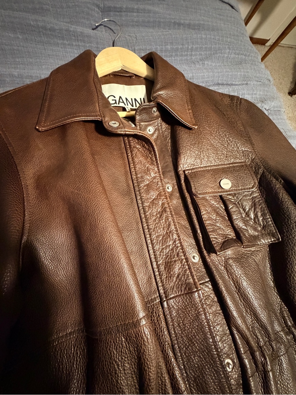 Ganni Leather Jacket - Picture 12 of 12